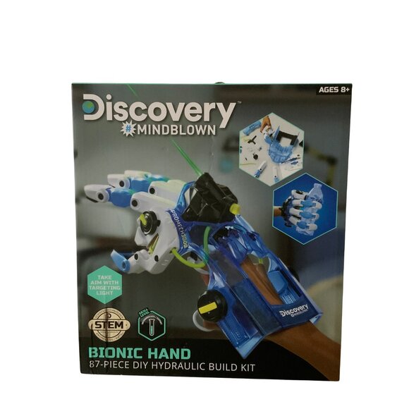 Discovery #Mindblown Bionic Hand STEM Kit | 87-Piece Hydraulic Build Set - Picture 1 of 3